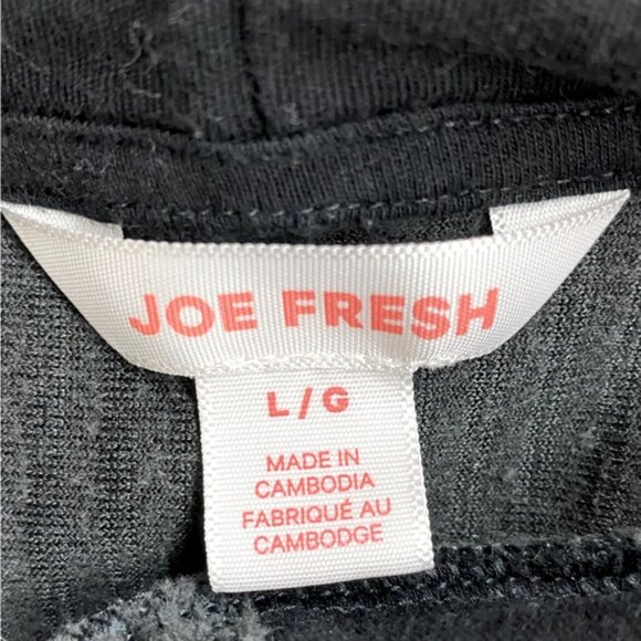 Joe Fresh Dark Grey Corduroy Cozy Oversized Hoodie Dress Tunic L - Picture 3 of 15